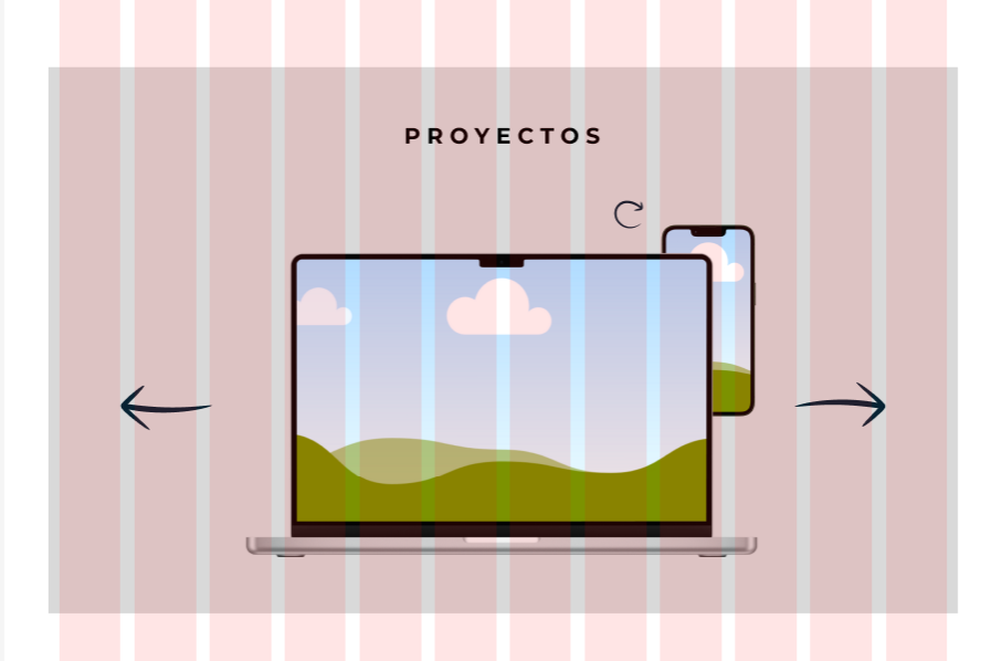 Sección de proyectos en el diseño de Kodyto, fase preliminar.