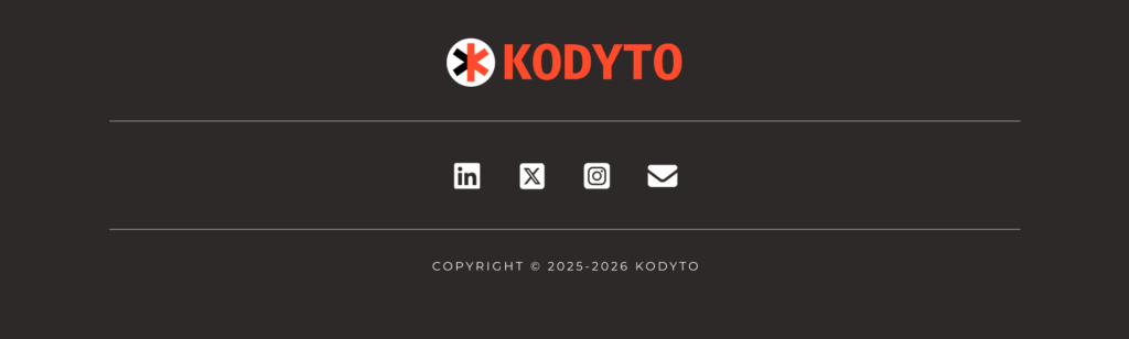 Nuevo Pie de Página del primer restyling de la web de Kodyto.