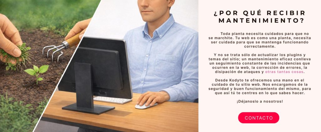 Sección "¿Por qué?" del primer restyling de Kodyto.